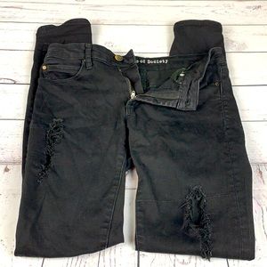 Articles of Society black distressed skinny jeans sz 27